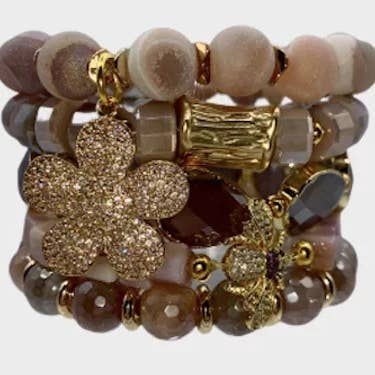 Blush Stack Bracelet for wholesale by HEATHER FORD