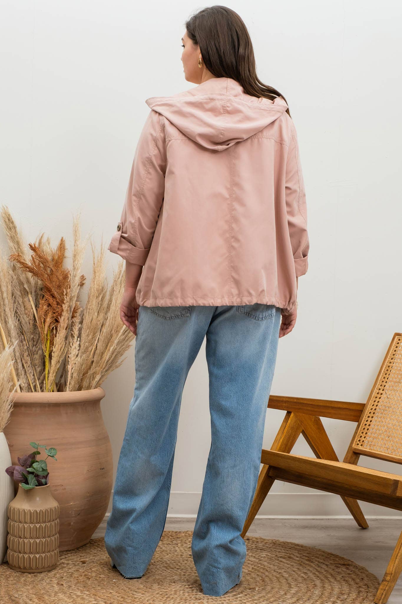 Blu Pepper - Vente Veste – femme - VESTE À CAPUCHE ZIPPÉE À BOUTON-PRESSION PLUS8