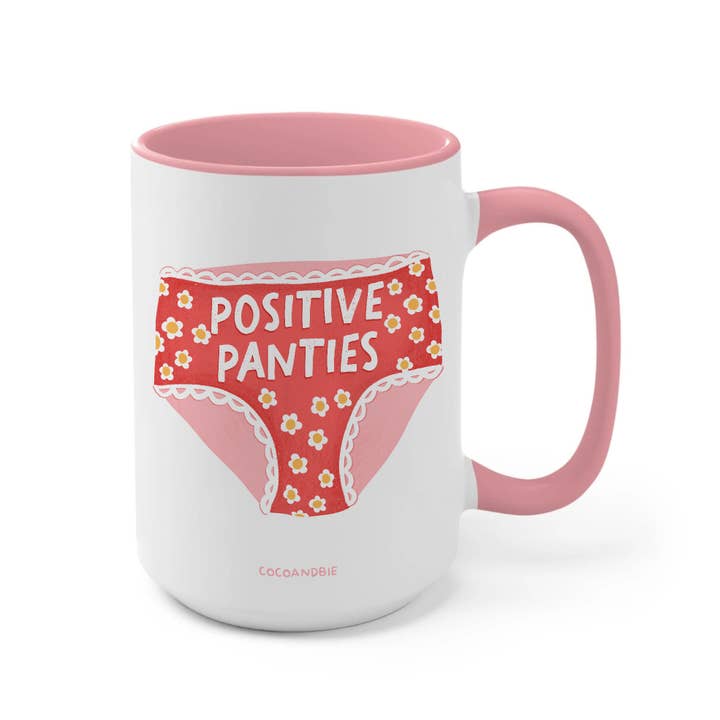 Positive Panties 15oz Krus - Motiverende, Positive Vibes for engroshandel hos coco+bie designs