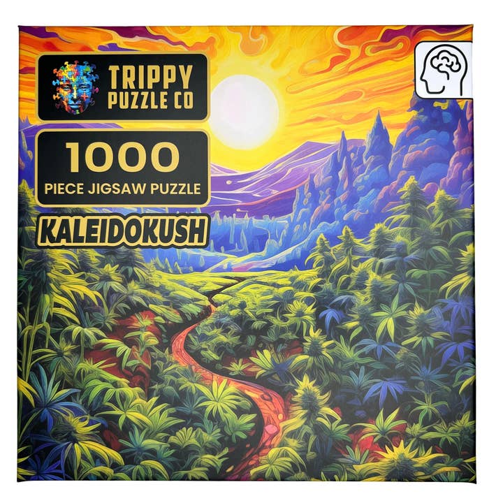 Trippy Puzzle Co - Vendita all'ingrosso Puzzle - Adulti - Puzzle classico per adulti KaleidoKush 1000 pezzi2