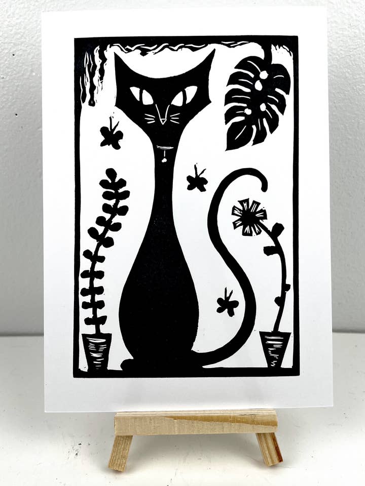 Gatita de mediados de siglo con plantas para venta al por mayor de Pixel Palmer