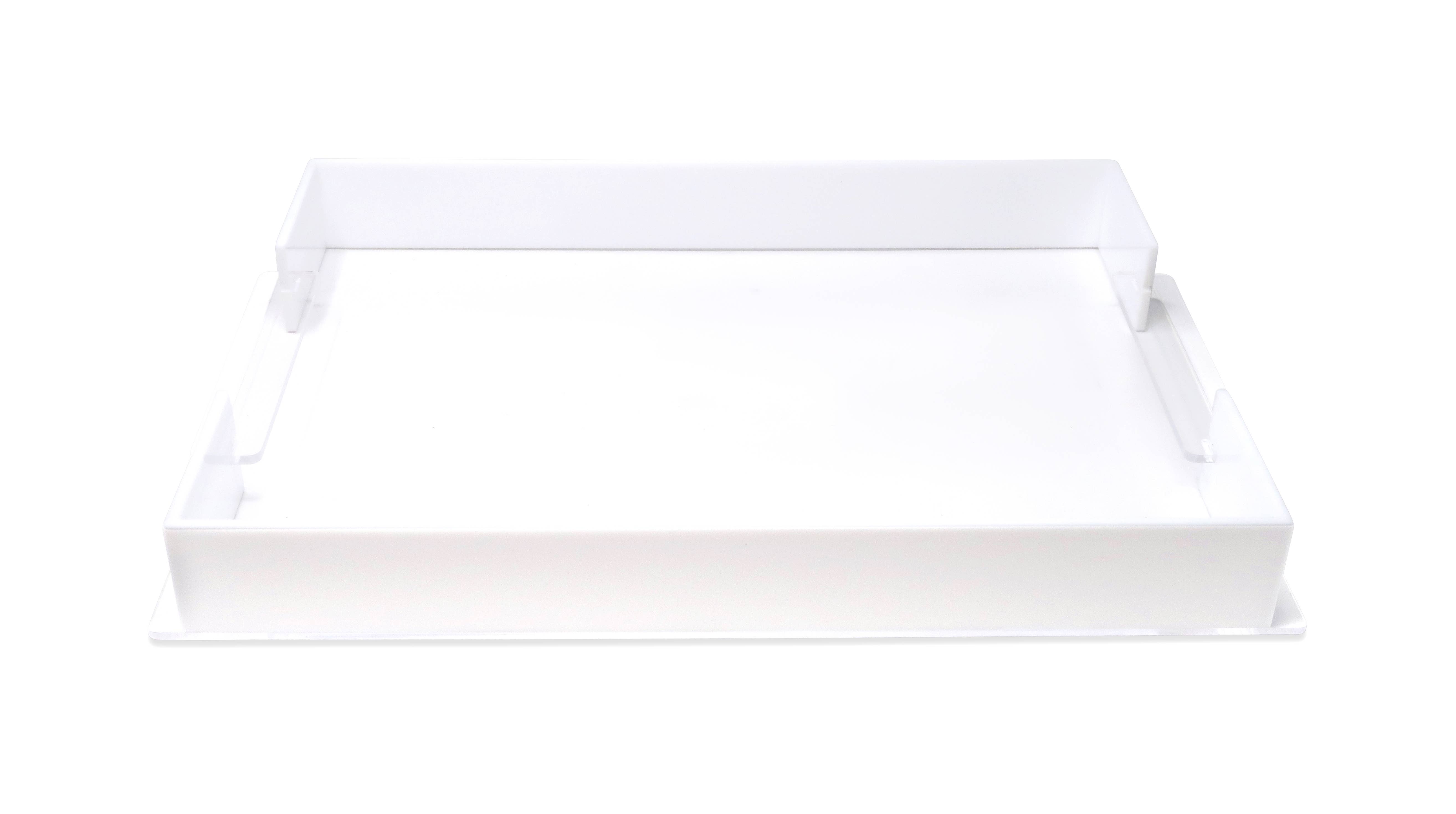 VIVIENCE - Wholesale Decorative Tray - Acrylic Rectangular Tray with Gold Sides, 17.75"L x 11.75"W
2