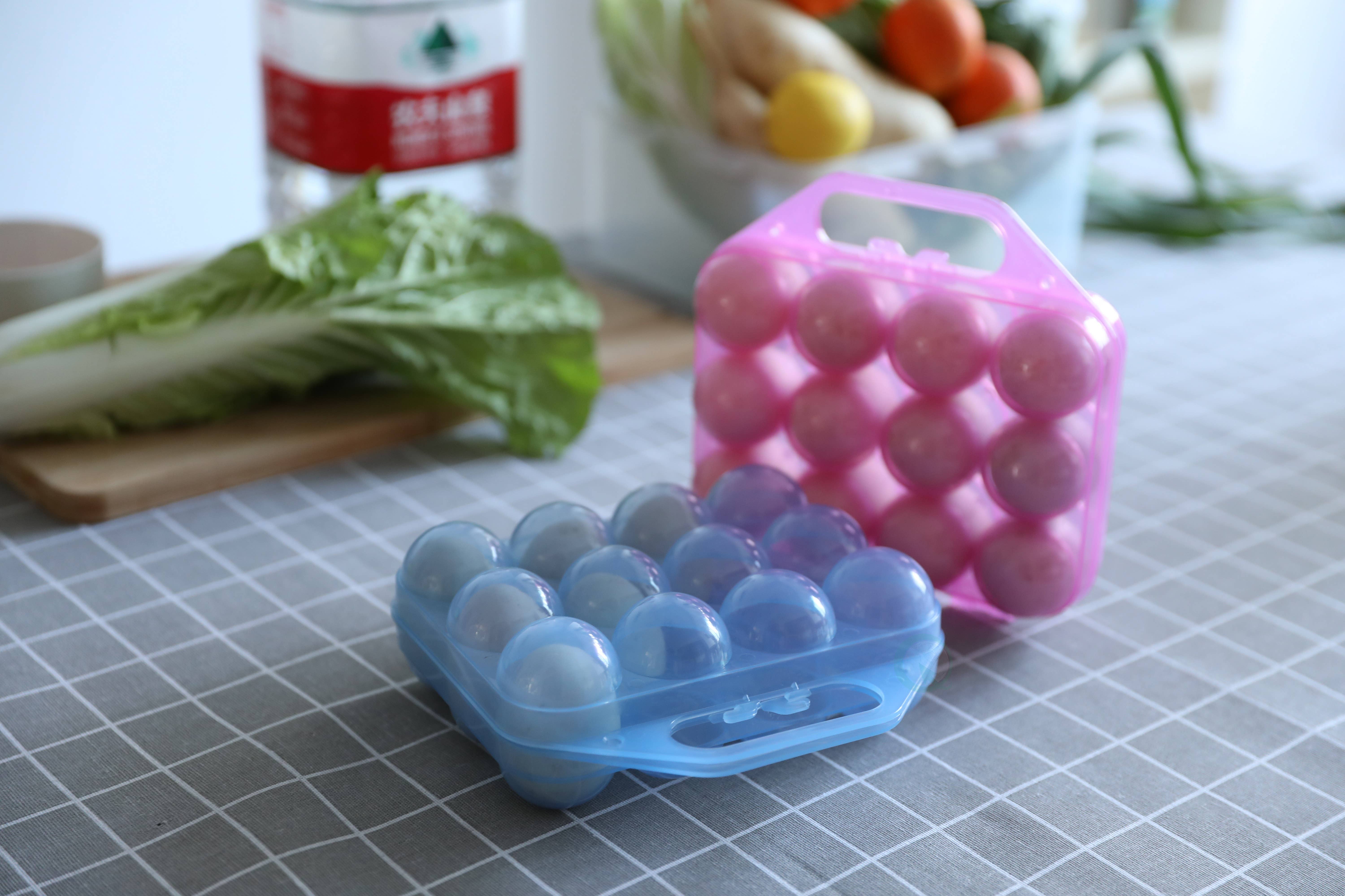 Quickway Imports – Engroshandel Æggebæger/holder – Plastik æggebakke, 12 æg holder bæretaske, sæt med 64