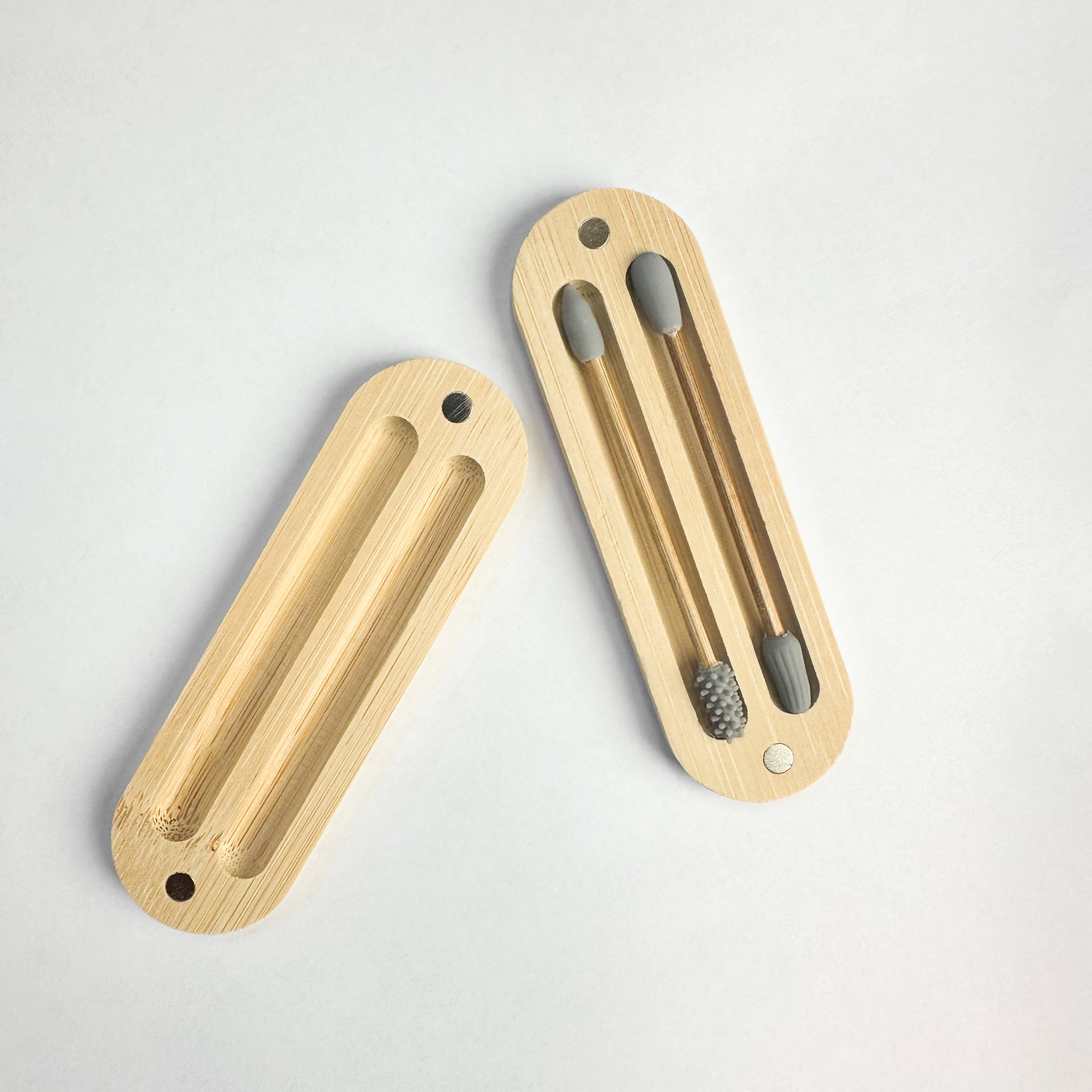 Smile Boutiques – Engroshandel Vatpind – Genanvendelig plastfri bambus silicium Q-tip med bambuskasse4