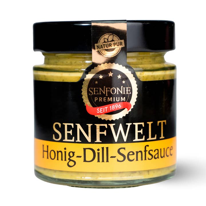 Honig - Dill Senfsauce - mittelscharf für den Großhandel von Altenburger Senf & Feinkost GmbH & Co. KG