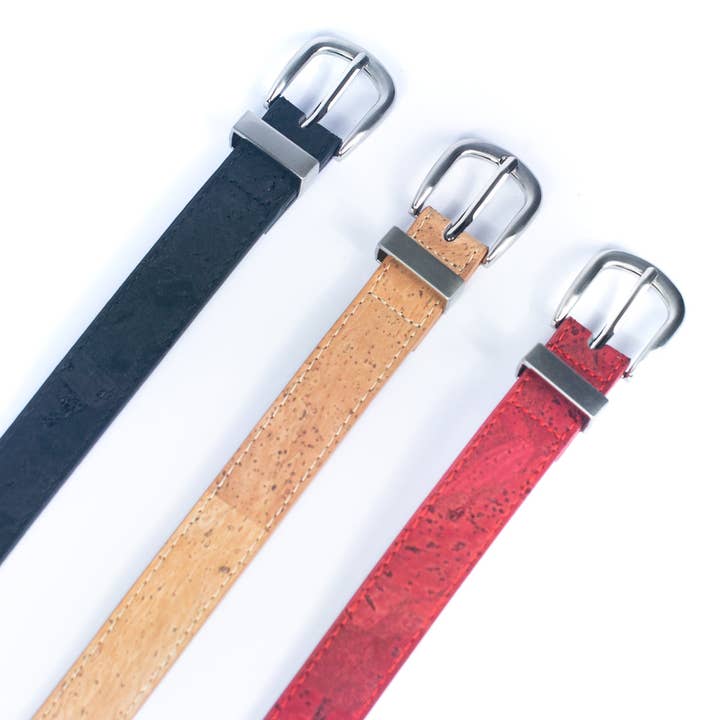 Meninas Bonitas Cork - Wholesale Belt - Women's - Double-Sided Cork Women's Belt L-10062