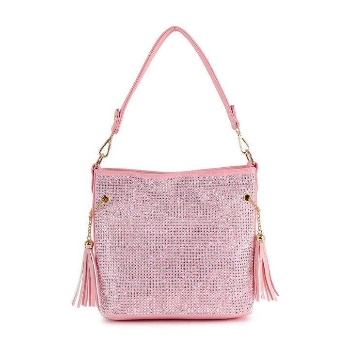 Handbag Express - Wholesale Shoulder Bag - Women's - Sparkling Rhinestone Hobo Handbag28