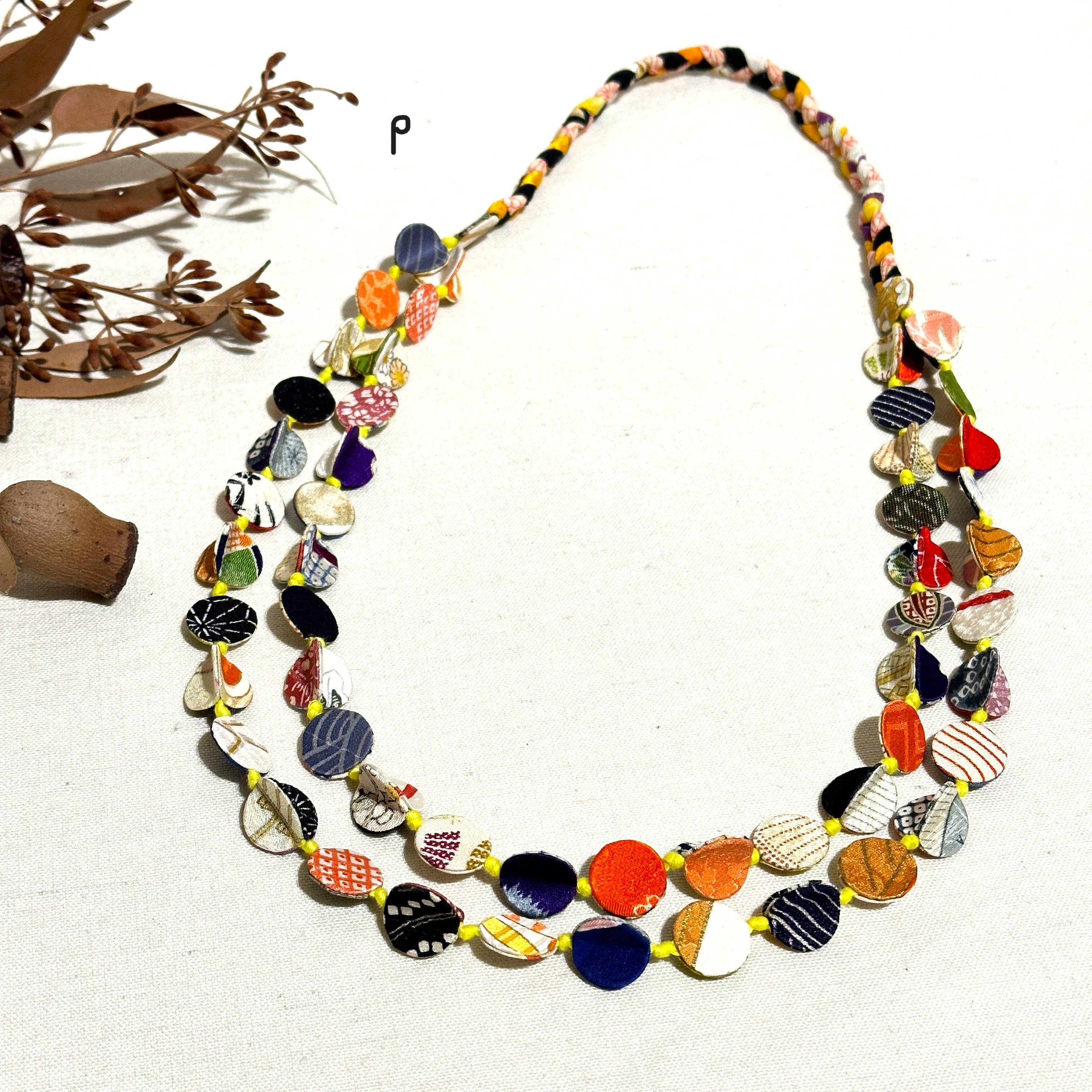 Sophie Silks - Vente Colliers plastrons - Collier kimono à double brin14