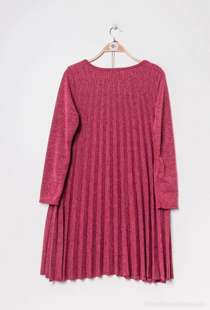 P&R STAR - Wholesale Dress - Women's - Pleated knit dress13