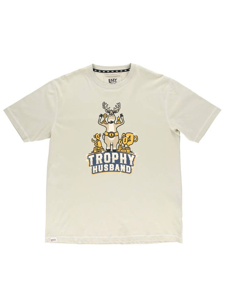 Lazy One - Wholesale Sleepwear Top - Men's - Trophy Husband Blue Men's PJ Tee