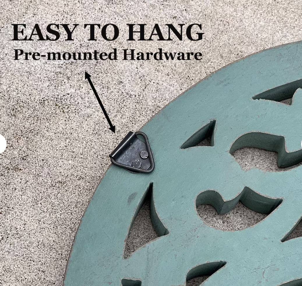 Lungta Imports - Wholesale Wall Accent - Handcrafted Wooden Celestial Sun Moon Wall Décor Hanging9