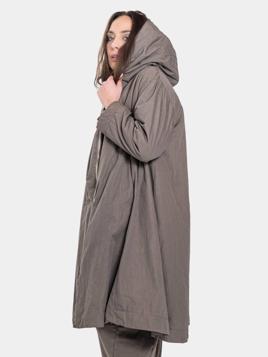 Baci & Amici Fashion - US Continental - Wholesale Coat - Women's - Zip Up Hooded Swing Coat18