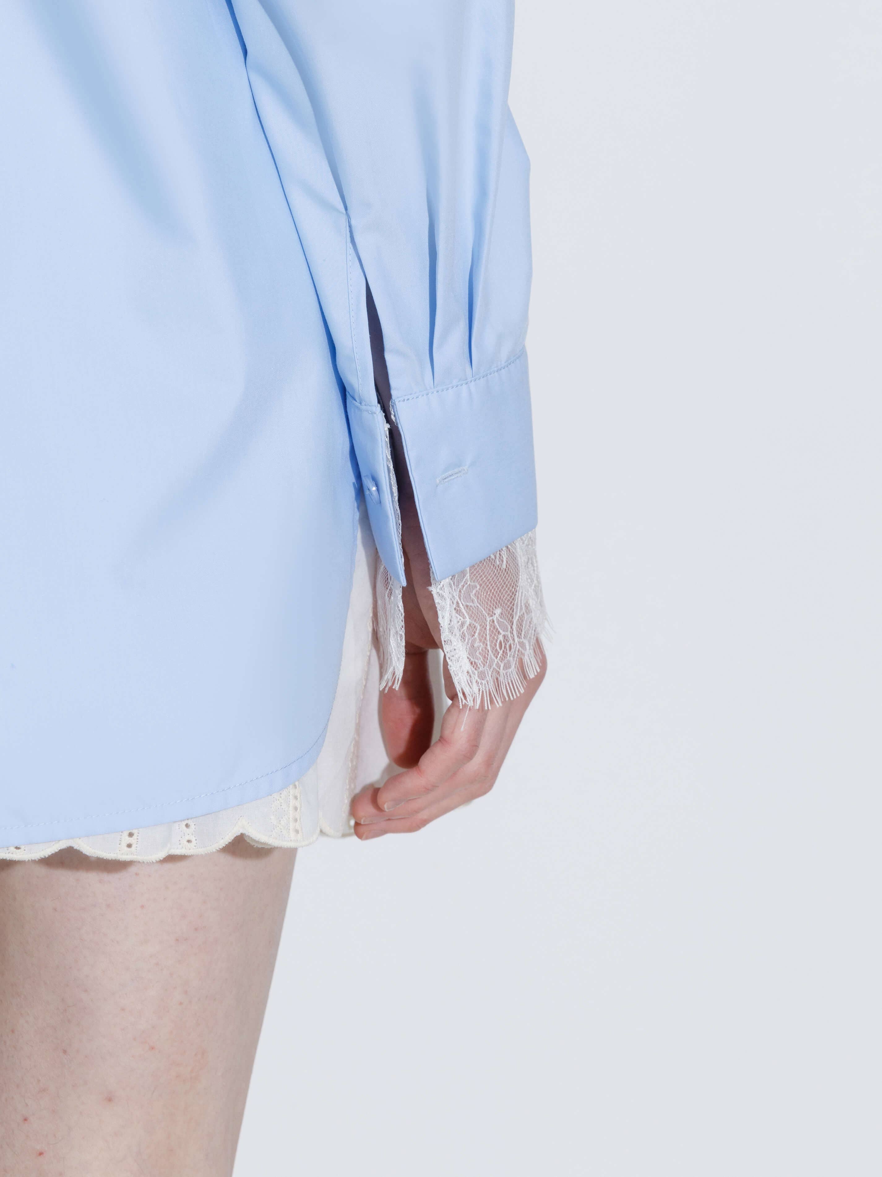 CUBIC - Wholesale Button Down Shirt - Women's - Double Wing Collar Shirt with Detachable Lace Collar8