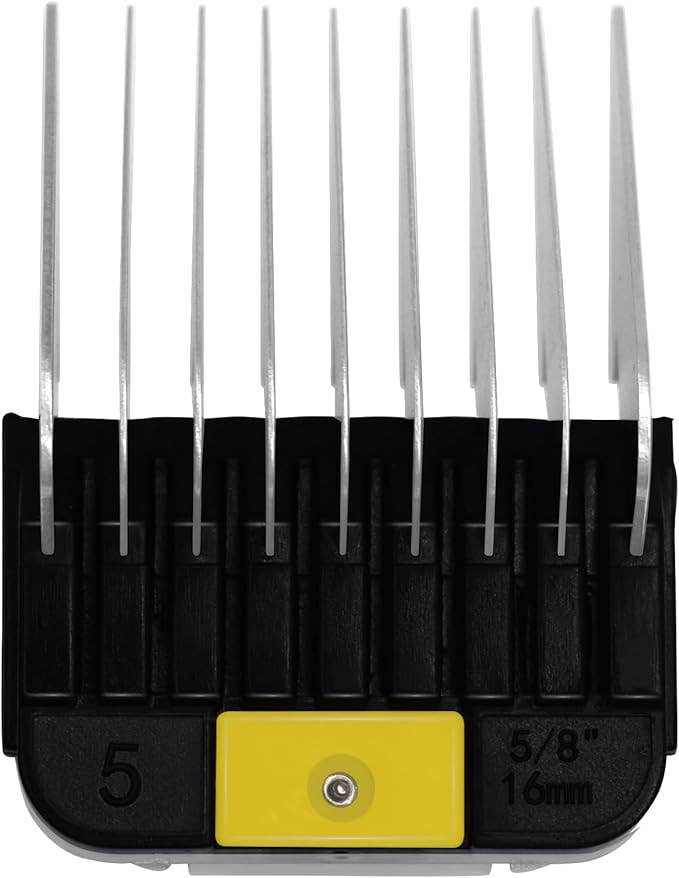 Alpine - Vendita all'ingrosso Strumento per toelettatura - Cani - Pettini guida di protezione in acciaio inossidabile per animali professionali per lame staccabili in stile A5 per toelettatori di animali domestici, compatibili da 1/8" a 1" con tagliacapelli per animali Wahl KM Series Andis AG BG Oster A5 A6.3