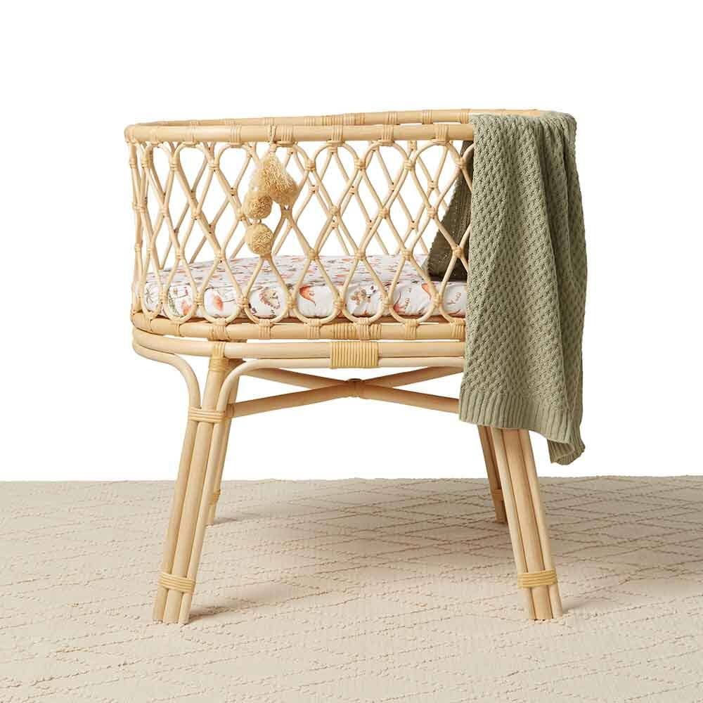 Snuggle Hunny – Cobertor de cama - Crianças e bebés por atacado – Manta orgânica de bebê Snuggle Hunny Dewkist com tricô em diamante4