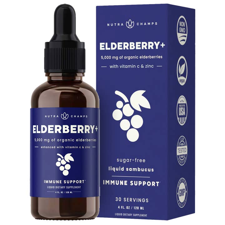Elderberry Drops Plus - Booster d'immunité pour la vente par NutraChamps