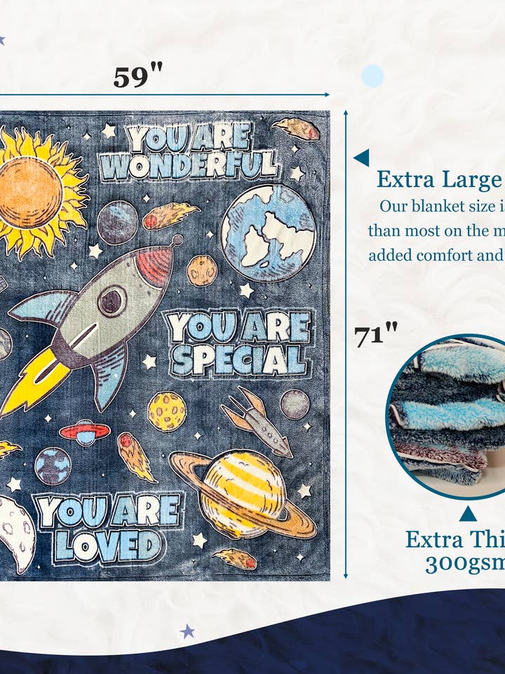 Manta Inspirada Alba Brilho no Escuro por atacado de Alba Inspired