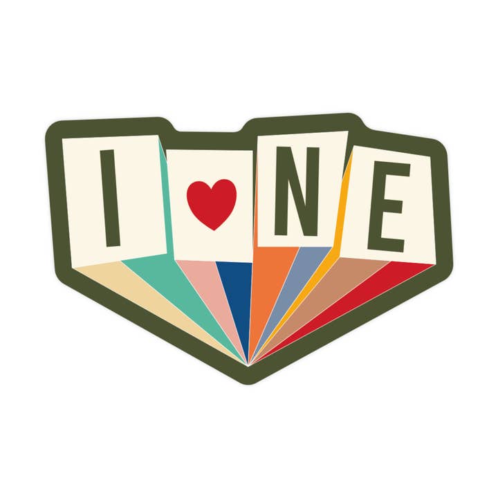 Nebraska NE Stat Midwest Høj Kvalitet Vinyl Klistermærke for engroshandel hos Juju and Moxie