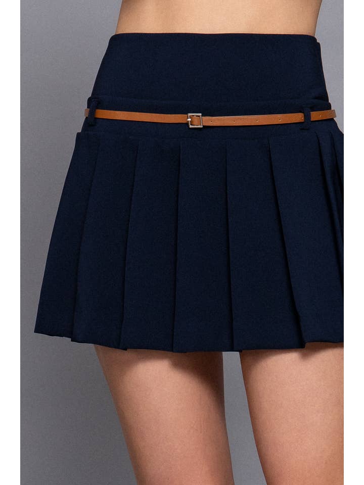 Active Basic | Active USA – Engroshandel Nederdel - Dame – Miniskjørt med mellemtalje med bælte og undershorts6