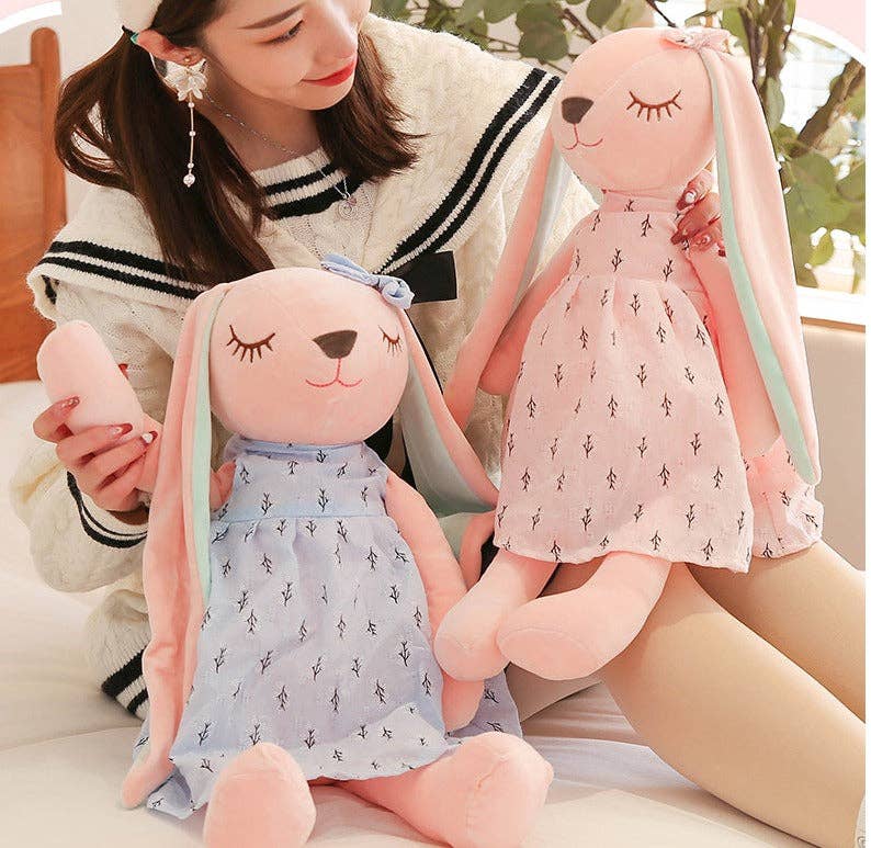 VIGOR - Wholesale Stuffed/Plush Toy - Kids & Baby - Flower skirt couple rabbit doll plush toy Long Legs(10 Pack)6