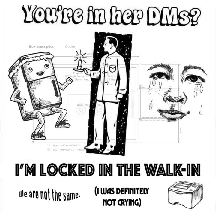 Mover & Shaker - Vente Autocollant - Autocollant No Crying In The Walk-In4