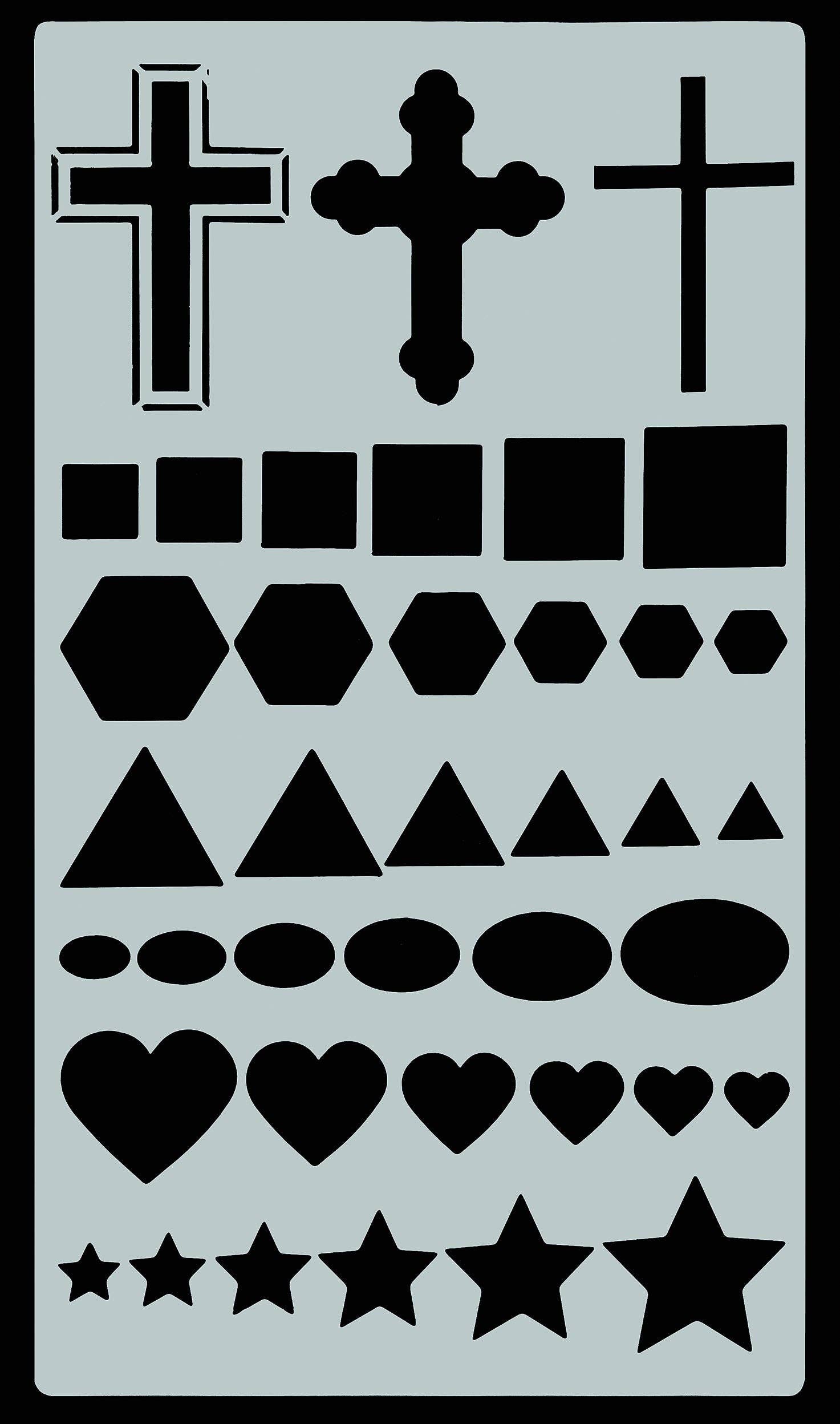 Peter Pauper Press - Wholesale Stencil/Craft Die - Essentials Faith Stencil Set8