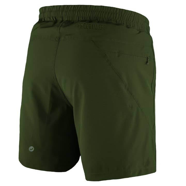Freeballers Verde Oliva - Pantalones Cortos Deportivos para venta al por mayor de Meripex Apparel