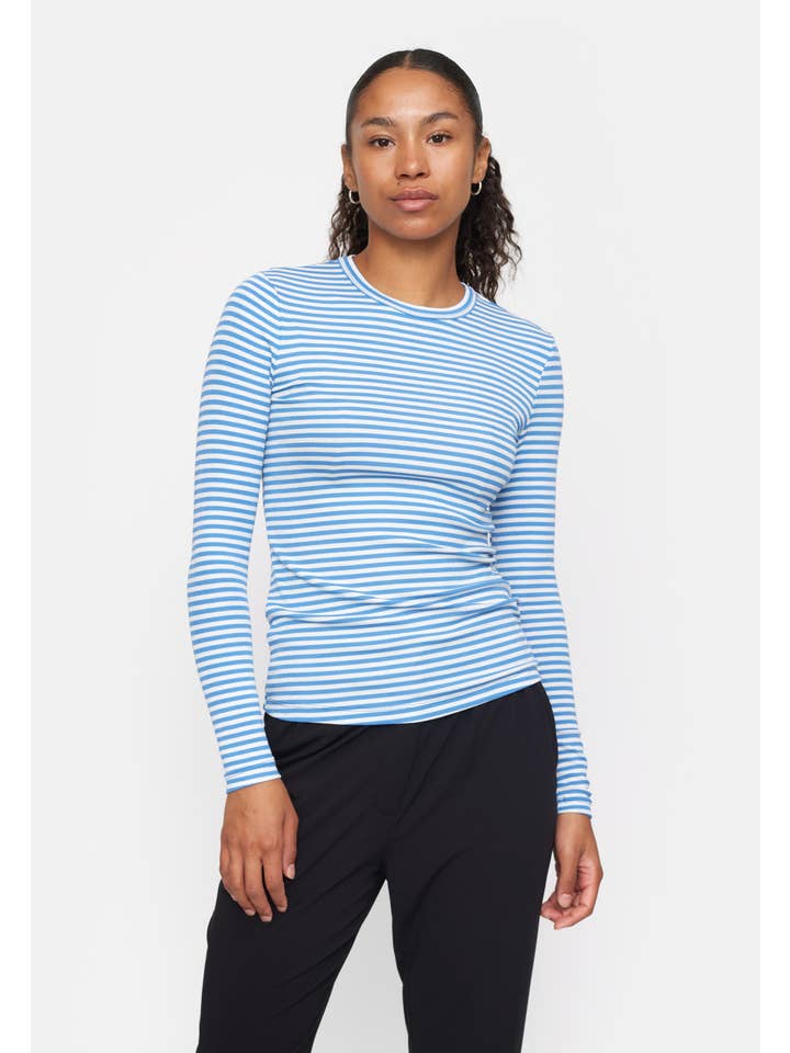 Soft Rebels - Wholesale Knit Top - Women's - SRFenja Stripe O-Neck Top6