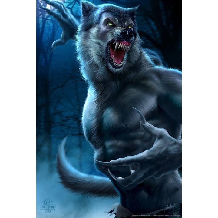 Werwolf Tom Wood Fantasy Gruselige Unheimliche Halloween-Dekorationen für den Großhandel von Gotham Gifts