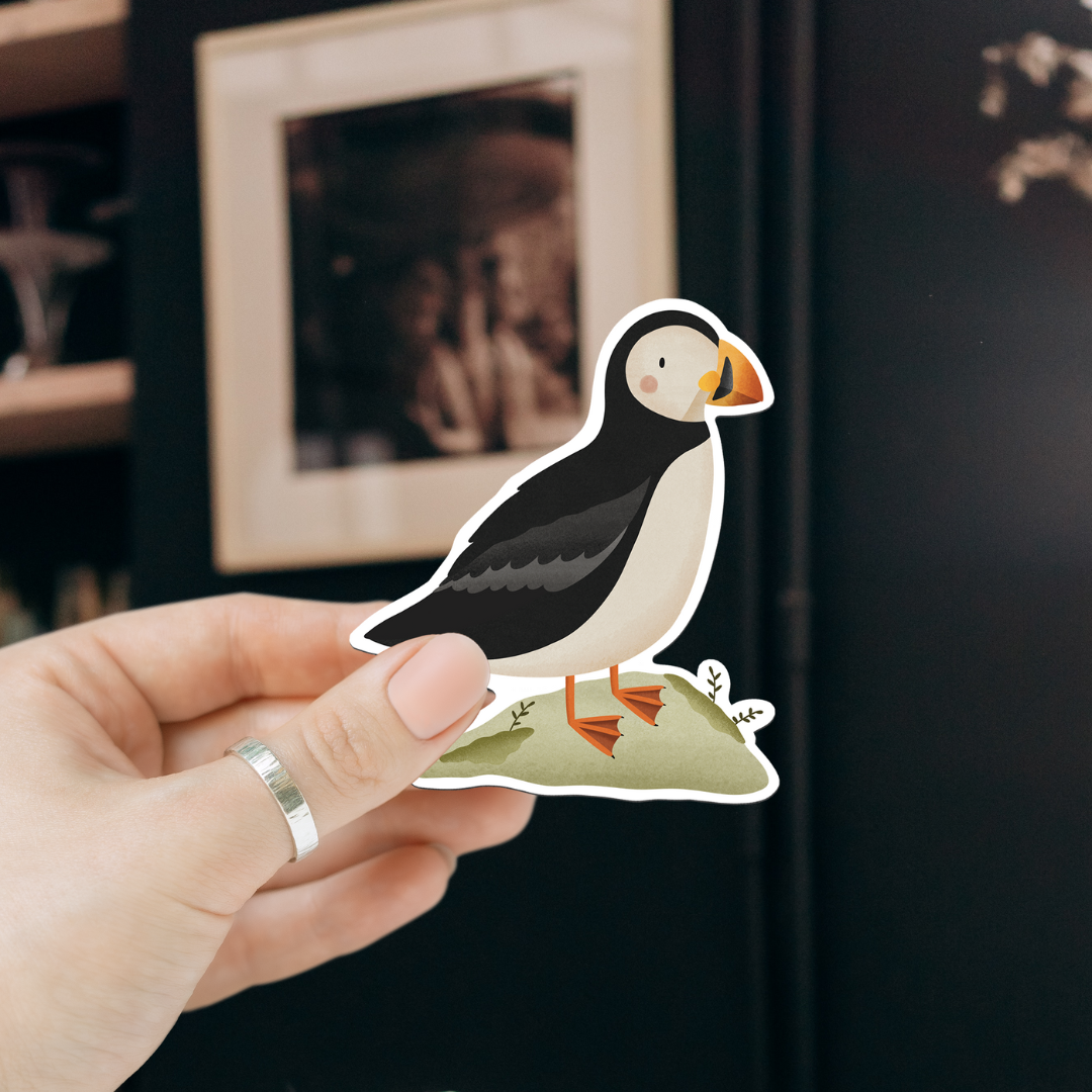 Tilda&Theo - Vente Aimants - Magnet Puffin Vogel Iceland - Aimant pour réfrigérateur Islande4