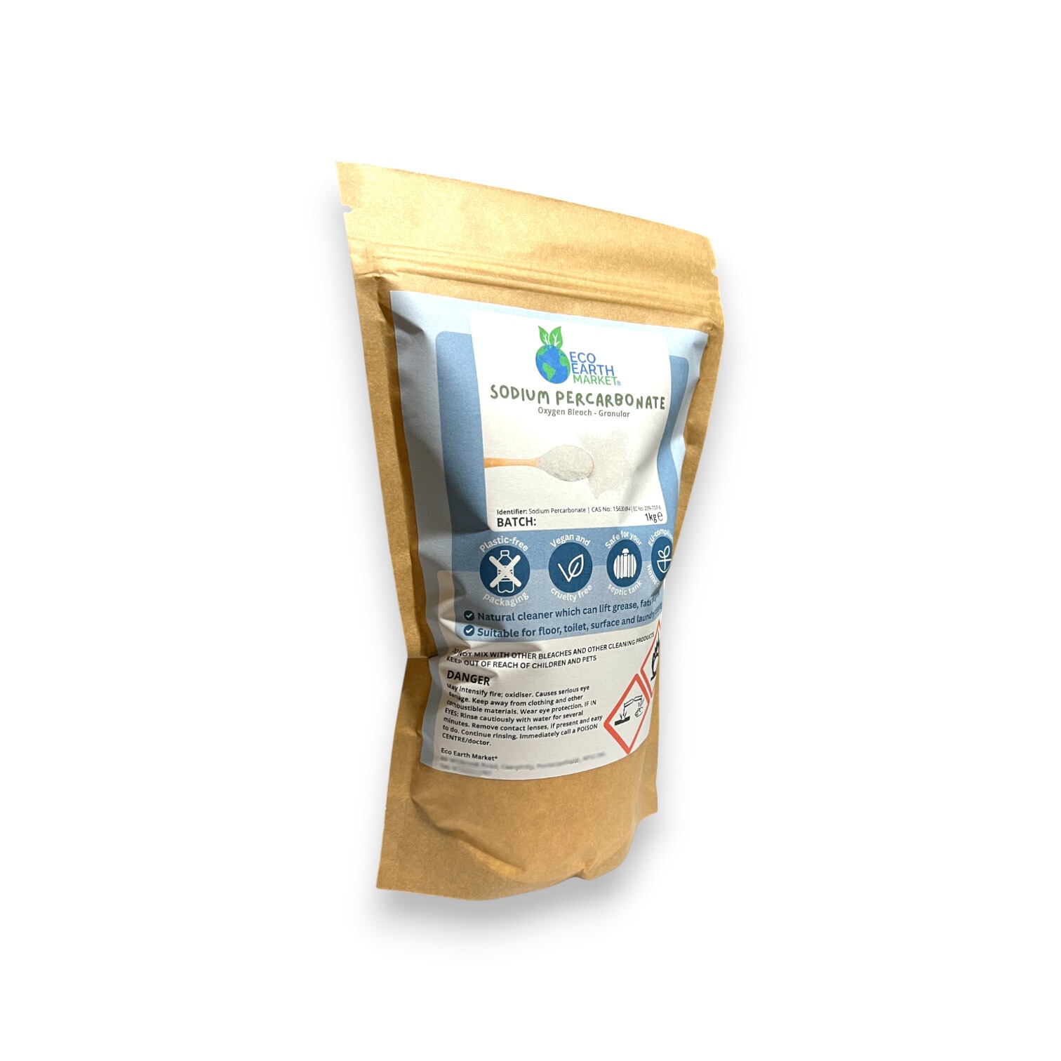 Eco Earth Market - Wholesale Multi-Surface Cleaner - Sodium Percarbonate 1kg - Oxygen Bleach2