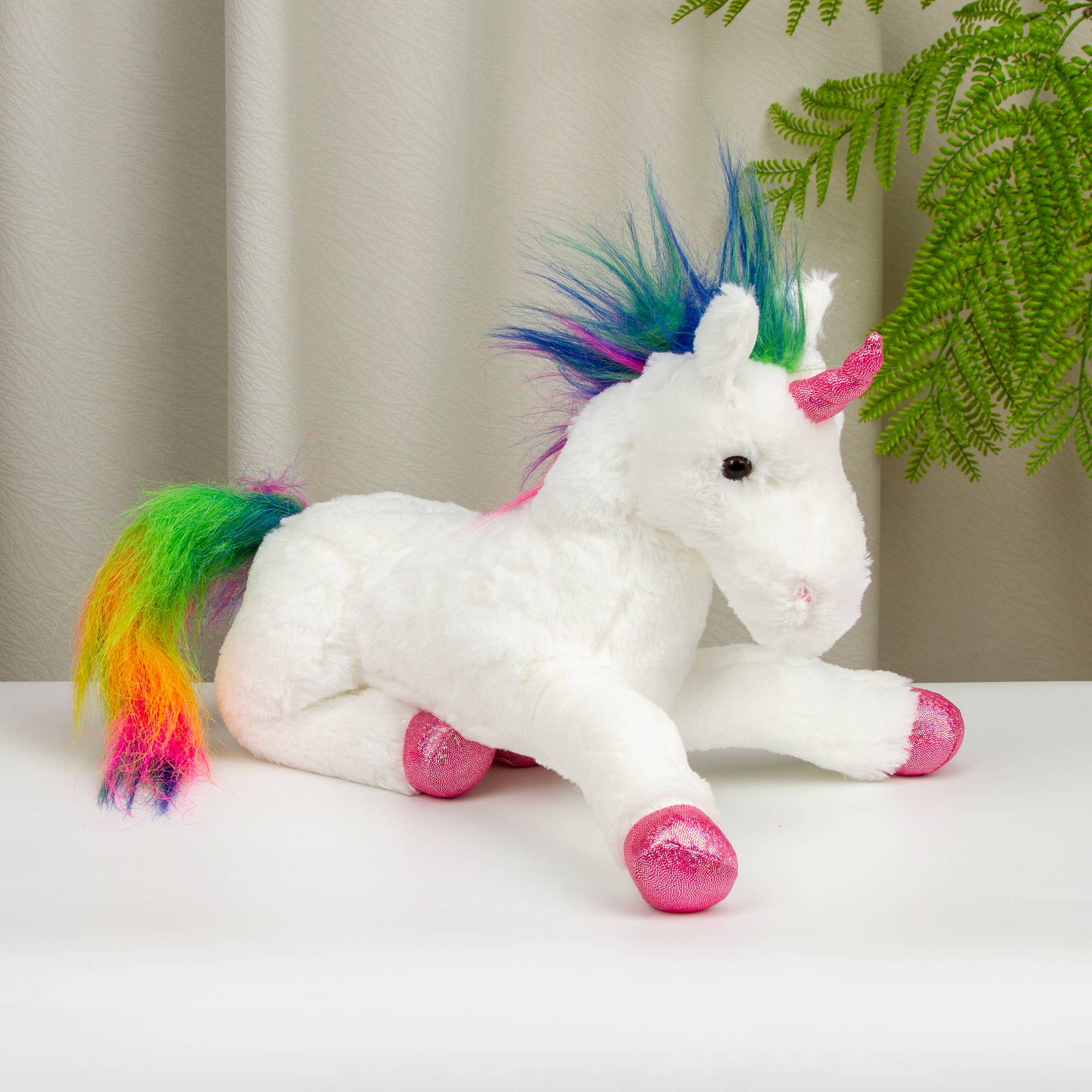 Plushland - Wholesale Stuffed/Plush Toy - Kids & Baby - 14″ Resting Unicorn Stuffed Animal | Pink Unicorn Plush Toy4