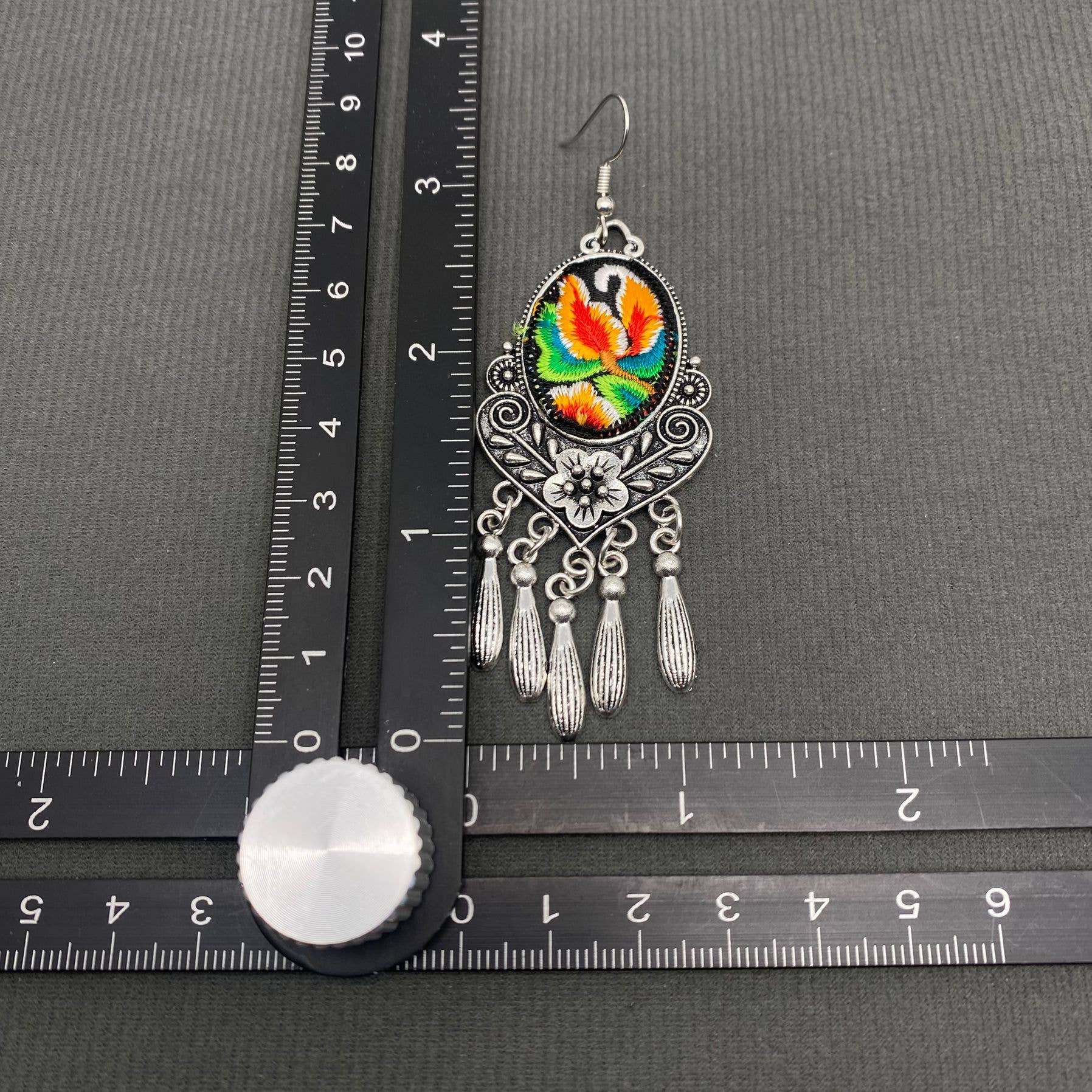 Mio Queena – wholesale Dangle earrings – Multi-style Vintage Woven Flower Pattern Ethnic Style Earrings34