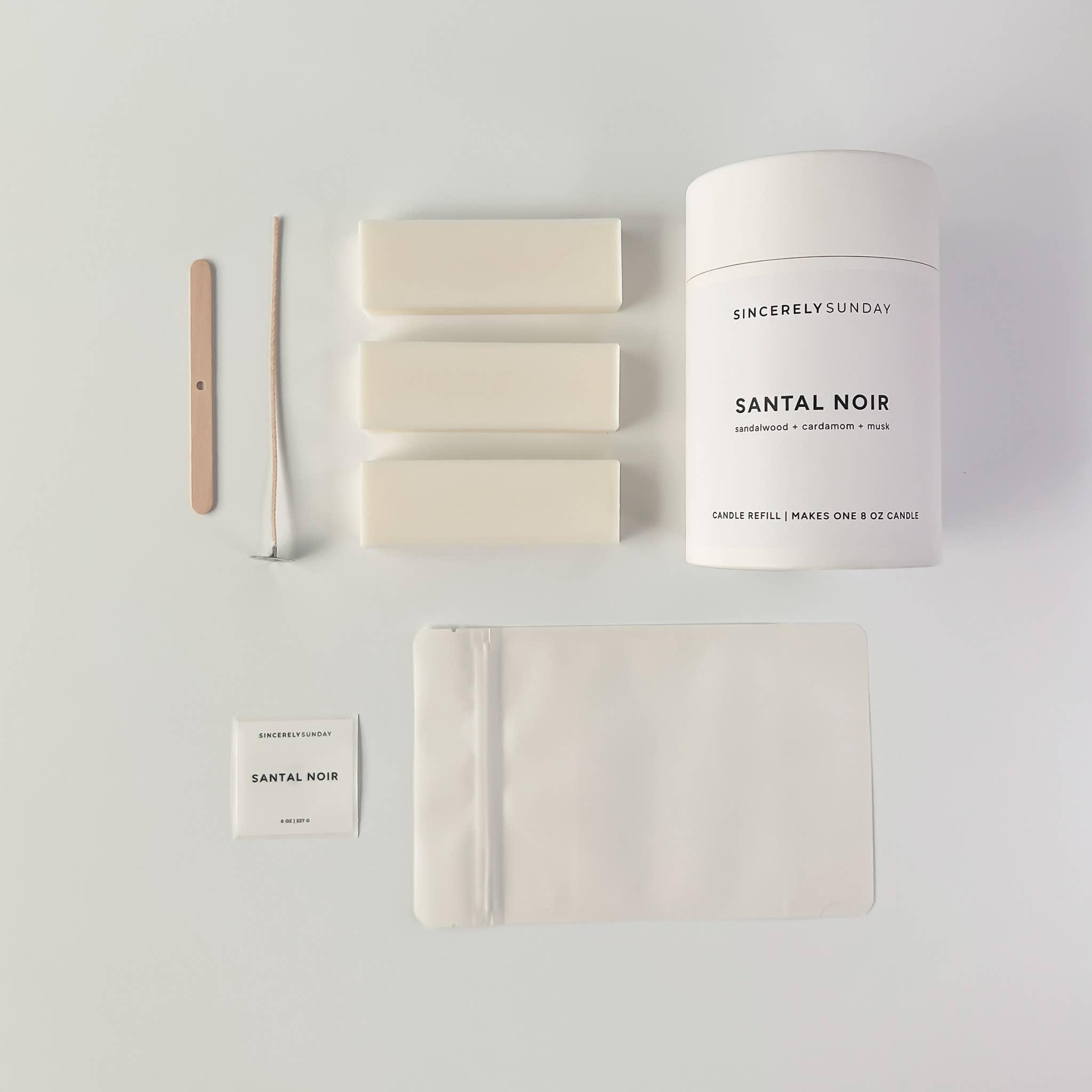 Sincerely Sunday - Venta al por mayor Velas en tarros - Recarga de Vela Deconstruida Santal Noir | Le Labo4