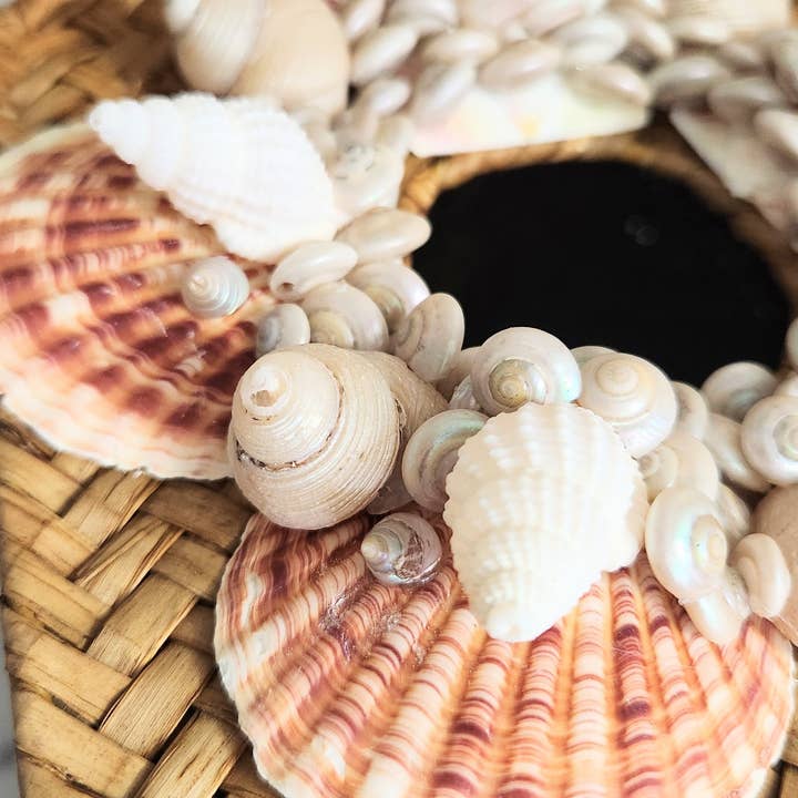 White Tulip Boutique - Wholesale Tissue Box - Handmade Sea Shell Rattan Tissue Rectangle Square5