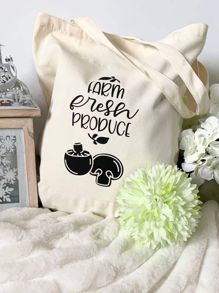 Fresh Farm Produce Tote Bag for wholesale by The La Viva Shop