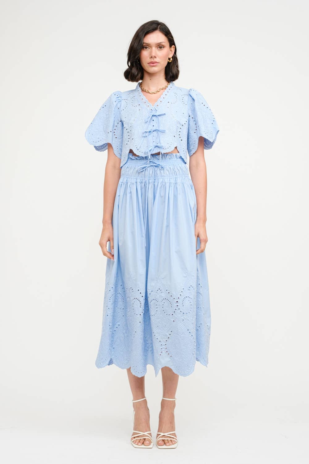 MARGOT BABY BLUE BLOUSE for wholesale on Faire0