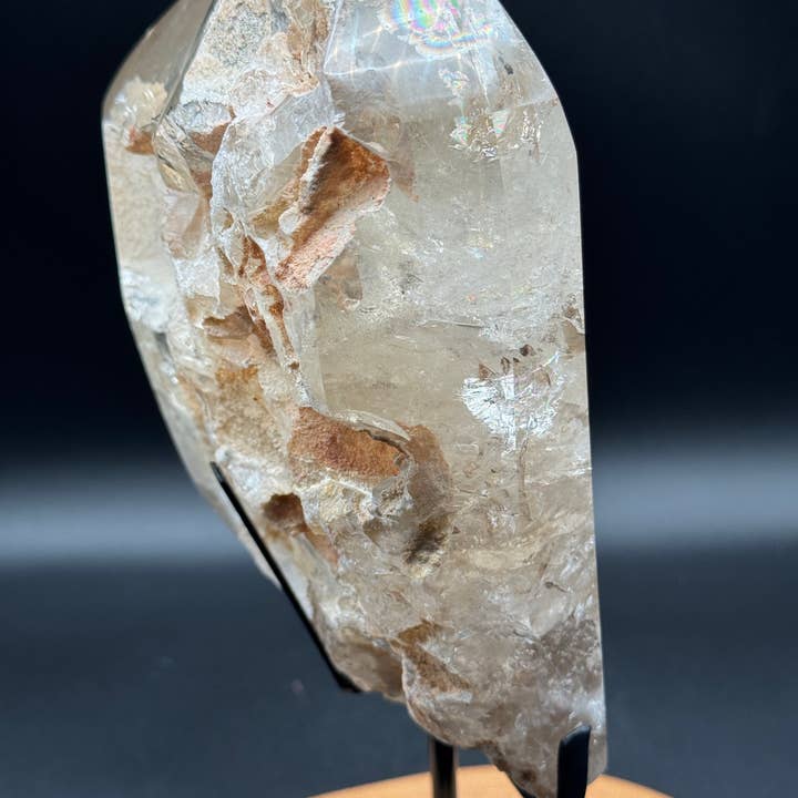 The 7 Directions - Wholesale Spiritual Stone/Crystal - XL 6.6 lb clear quartz twin point w/ inclusions F9533