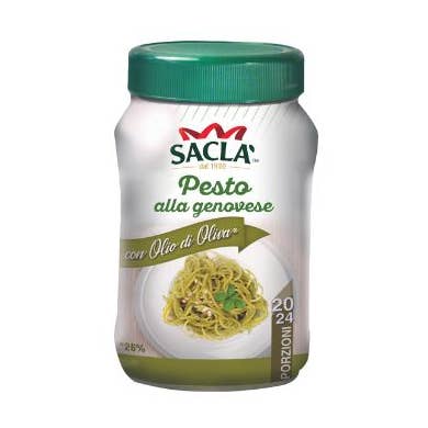 PESTO ALLA GENOVESE CON ACEITE DE OLIVA 950gr para venta al por mayor de Sacla