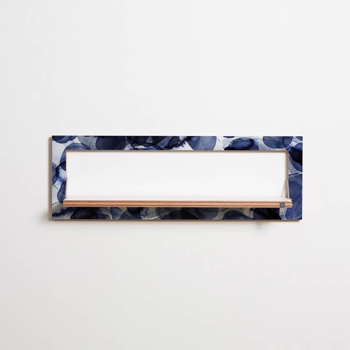 Fläpps Regal 80x27-1 - Bubbles Indigo by Pattern Studio por atacado de Ambivalenz