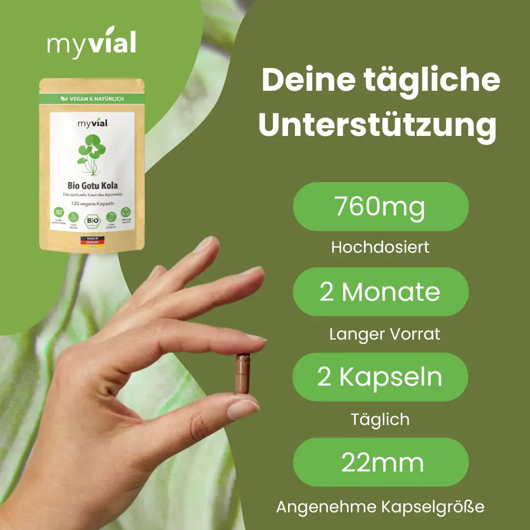 myvial - Wholesale Oral Supplement/Vitamin - Organic Gotu Kola capsules1