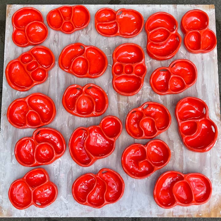 olive night (custom glaze color) for wholesale by Busted Ceramics