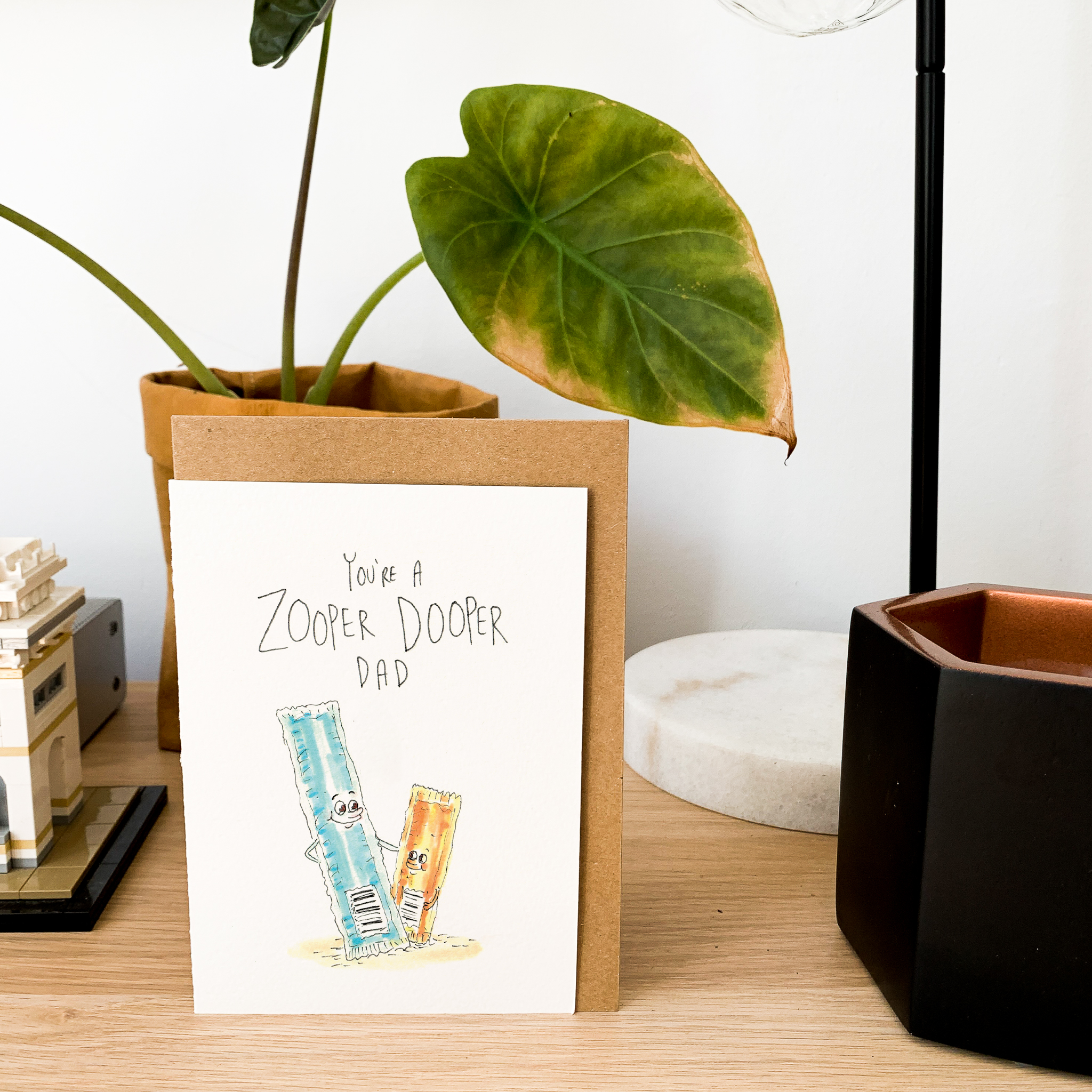Well Drawn - Wholesale Father's Day Card - You're a Zooper Dooper Dad7