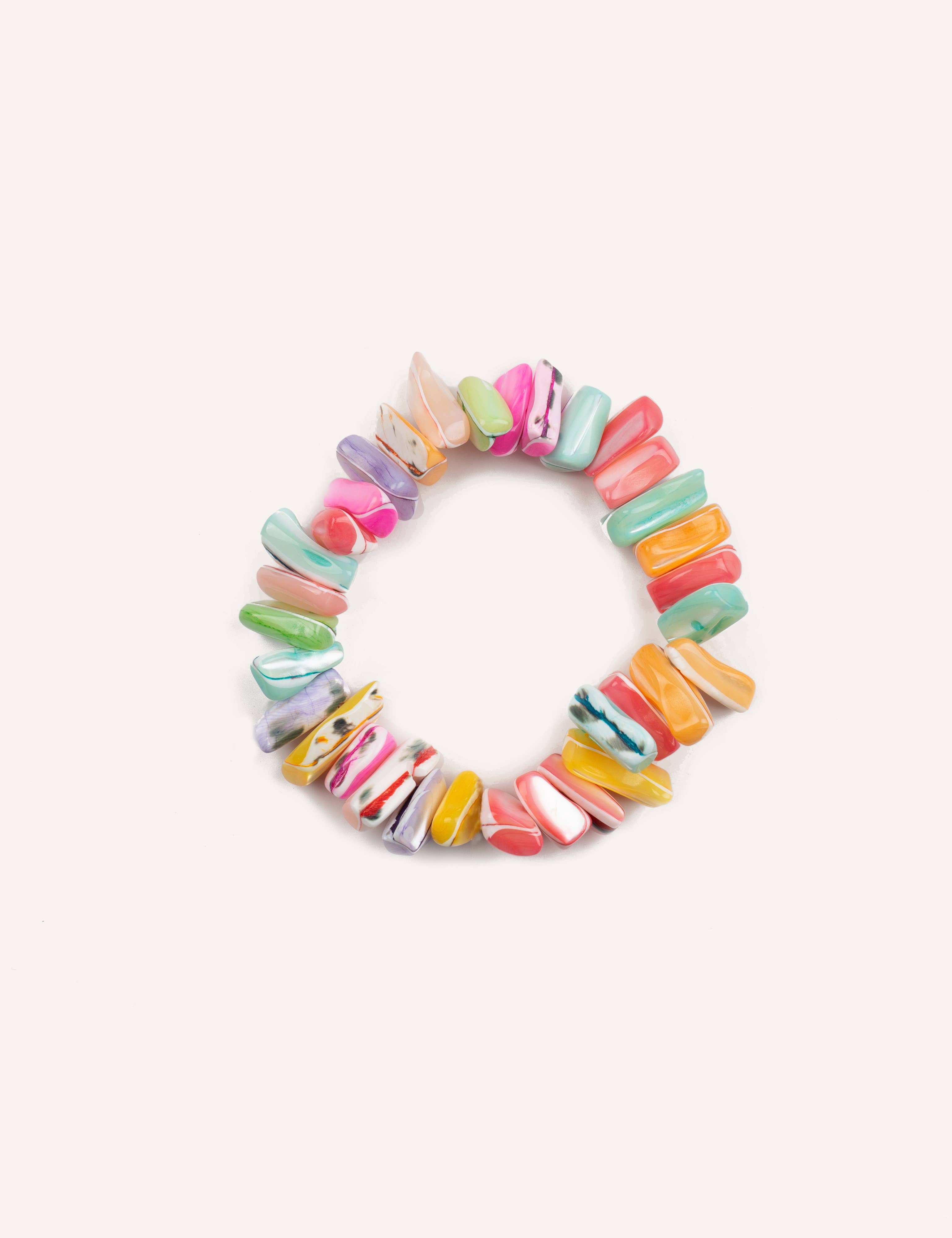 Cassette Barcelona - Vendita all'ingrosso Bracciale con perline - Bracciale estivo Flores Bohm multicolore0