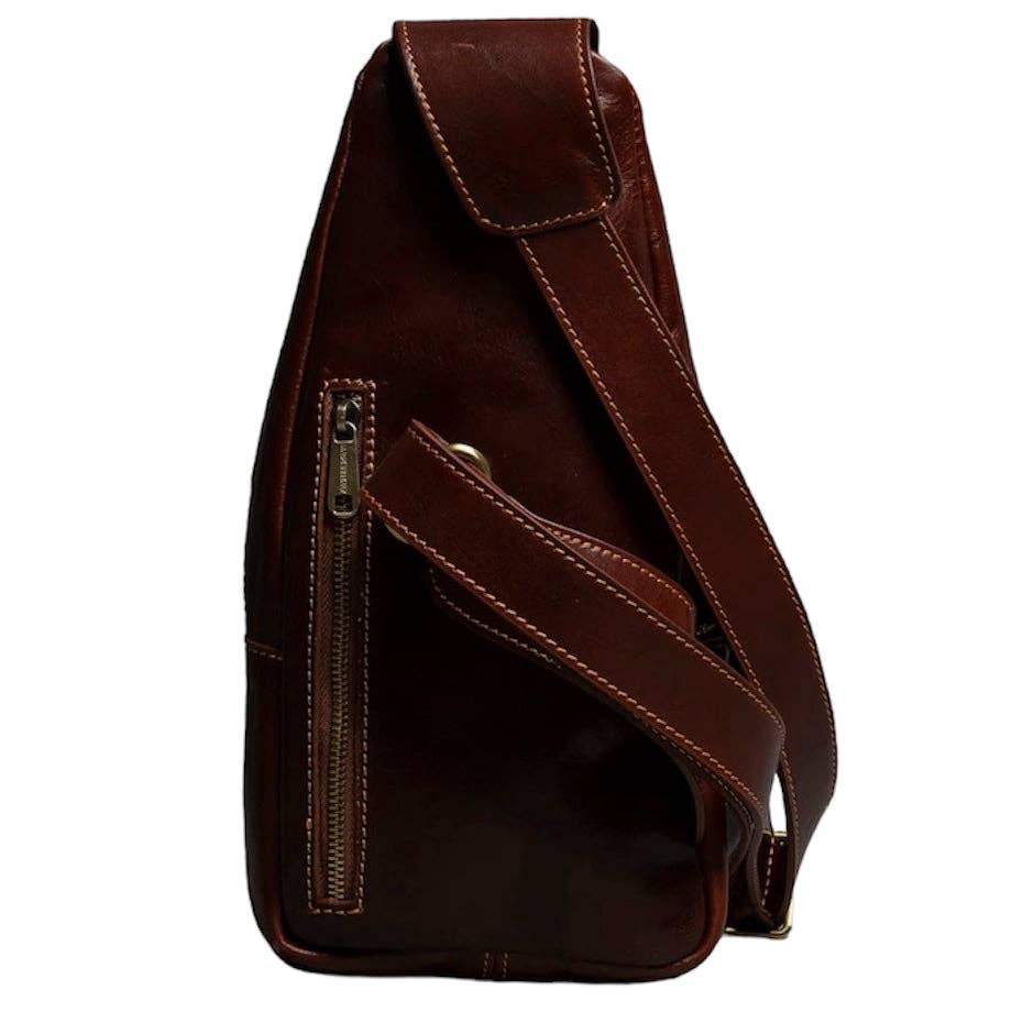 MODARNO - Wholesale Messenger Bag - Men's - Modarno Men's Genuine Leather Bag Marsupio One-Shoulder Jump1