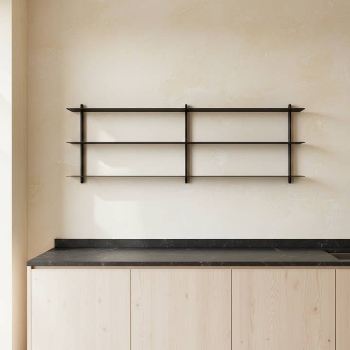 NIVO Shelf Small D - black ash/black for wholesale by Studio Nordhaven
