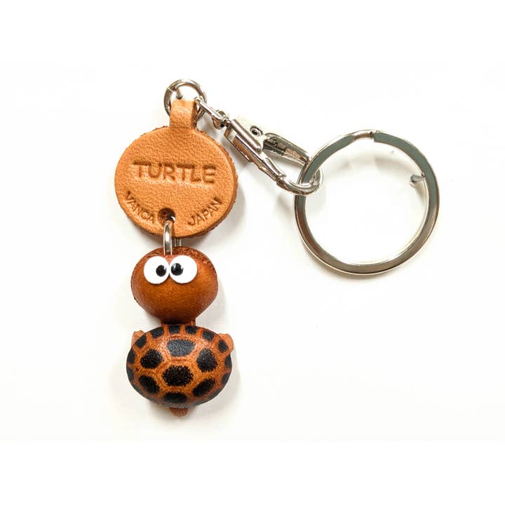Turtle Leather Reptiles Handmade Keychain Charm Accessory for wholesale by VANCA CRAFT