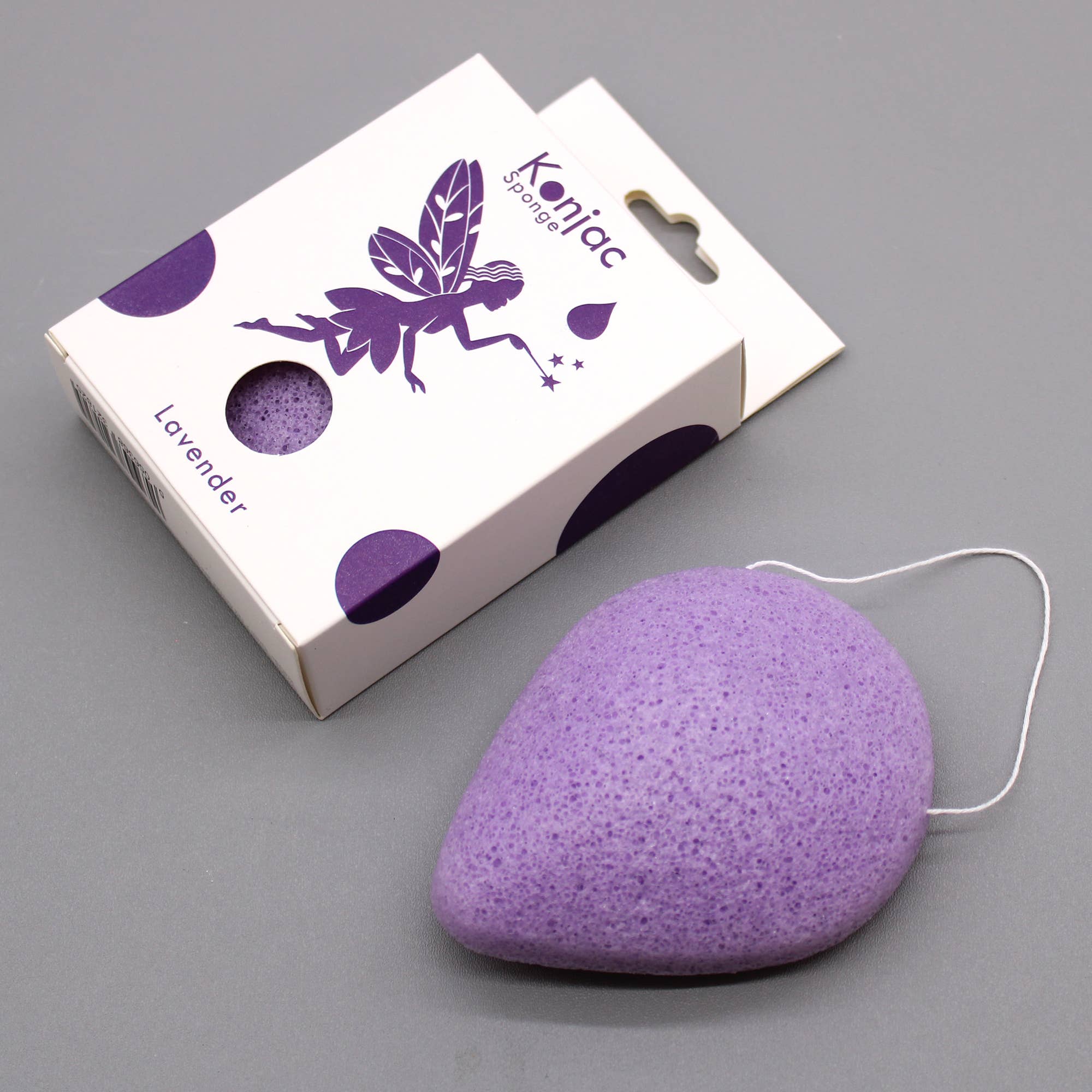 AW Artisan - Wholesale Bath Pouf/Sponge - 6x Konjac Sponge Drop - Lavender - Soothing1