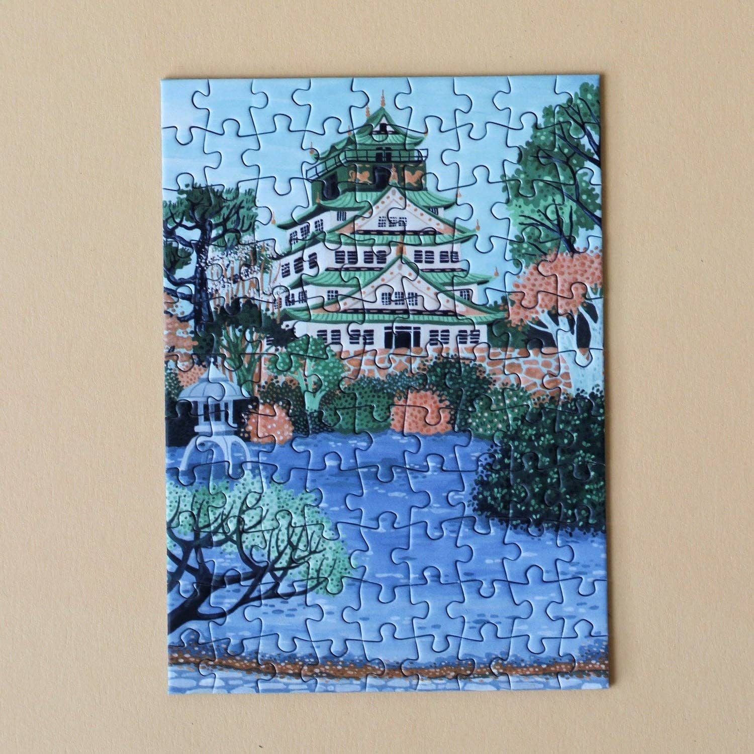 Piecely Puzzles - Vente Puzzle – adulte - Mini puzzle Château d'Osaka, 99 pièces2