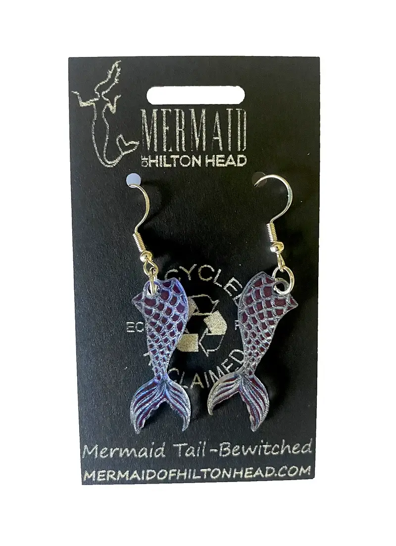 Mermaid of Hilton Head - Wholesale Dangle Earrings - Ocean Earrings - Made From Recycled Materials1